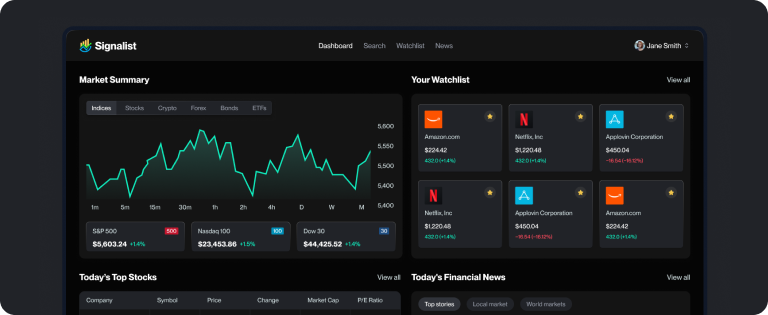 Trade Connect Dashboard
